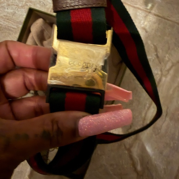 New💕Gucci GG Supreme Ophidia Belt Bag with a shoulder chain strap 💕 - Picture 8 of 10